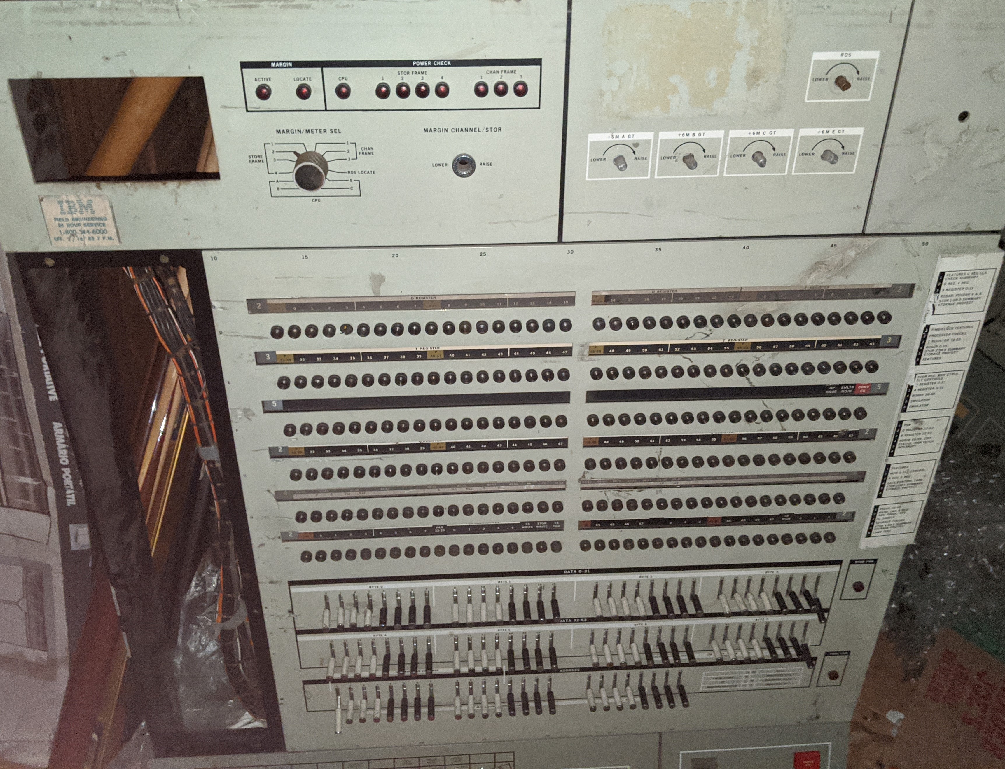 IBM 360/65 Console front photo